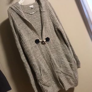 Charming Charlie’s Super Cozy Hooded Long Cardigan